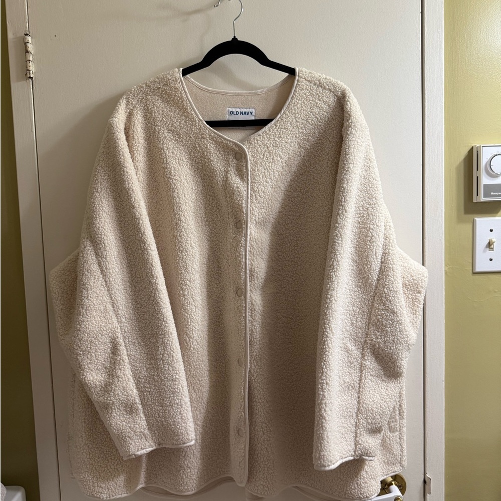 Old Navy Women's Tan Teddy Jacket